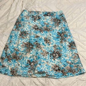Talbots silk blend skirt